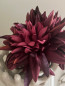 Preview: unstblume Dahlie weinrot – naturgetreue Real Touch Blume als edle künstliche Deko für Vase, Tischdeko oder Hochzeit