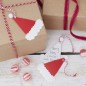 Preview: Geschenkanhänger Nikolausmütze 9 Stück - Ginger Ray