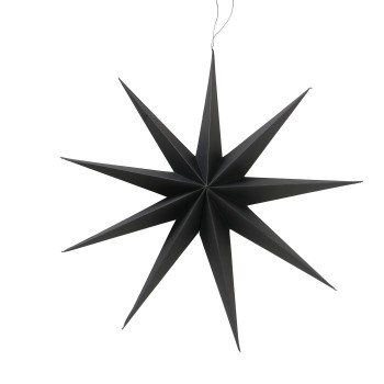 Stern Weihnachtsanhänger Schwarz  Ø60cm