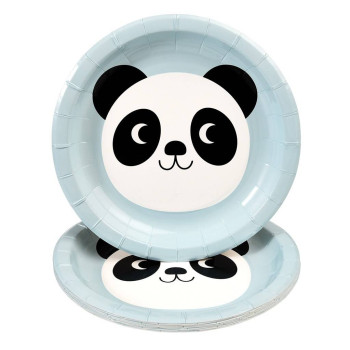 Panda Pappteller 8 Stück