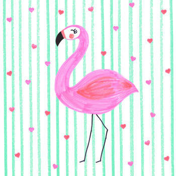 Servietten Flamingo in Love 20 Stück