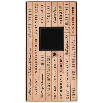 Stempelset Weihnachtsbäckerei XL 23-teilig - Paper Poetry