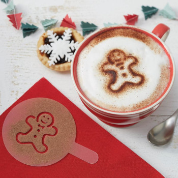 schablone für kaffee und kakao