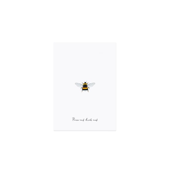 Postkarte Biene - Eulenschnitt